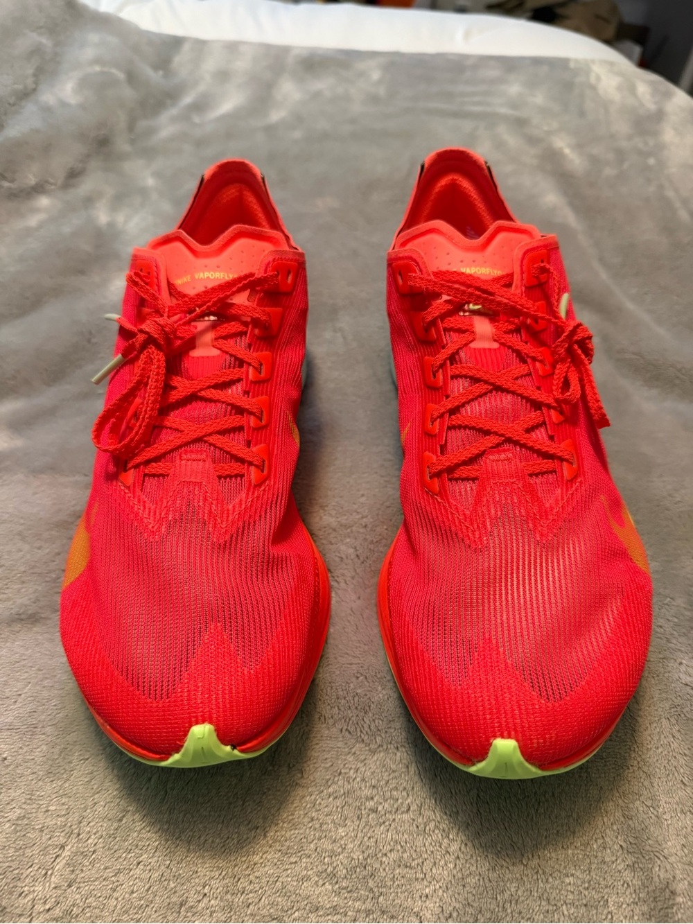Nike Women’s Bright Vaporfly 04 Zoomx Athletic Running Shoes with Neon Accent
